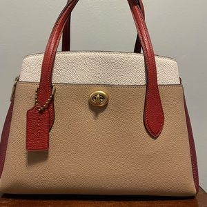 Coach Polished pebble leather Lora Carryall 30. Style No 4779